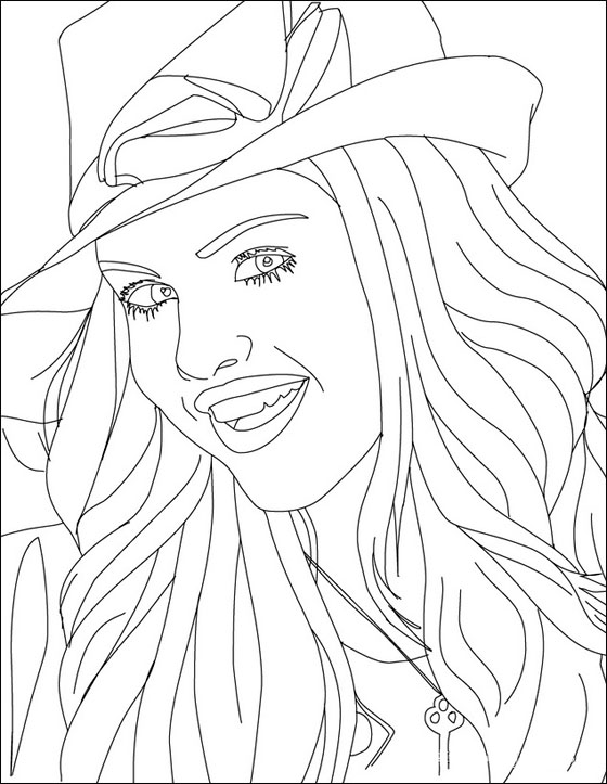 Dibujo para colorear: Selena Gomez (Persona famosa) #123824 - Dibujos para Colorear e Imprimir Gratis