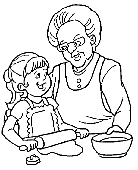 Dibujo para colorear: Abuelos (Personajes) #150627 - Dibujos para Colorear e Imprimir Gratis