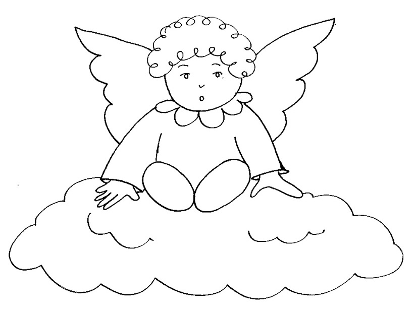 Dibujo para colorear: Angel (Personajes) #86249 - Dibujos para Colorear e Imprimir Gratis