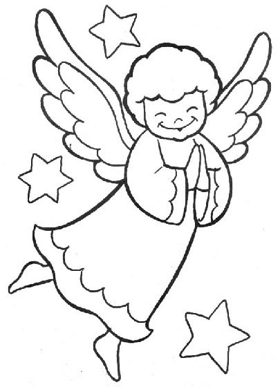 Dibujo para colorear: Angel (Personajes) #86262 - Dibujos para Colorear e Imprimir Gratis