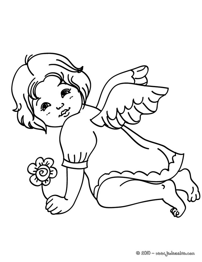 Dibujo para colorear: Angel (Personajes) #86272 - Dibujos para Colorear e Imprimir Gratis