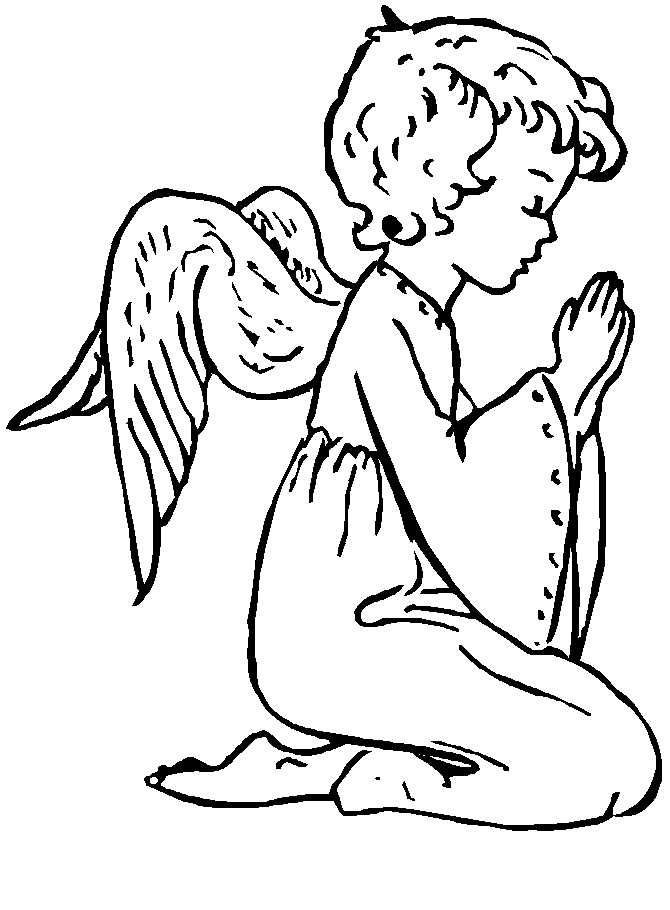 Dibujo para colorear: Angel (Personajes) #86277 - Dibujos para Colorear e Imprimir Gratis