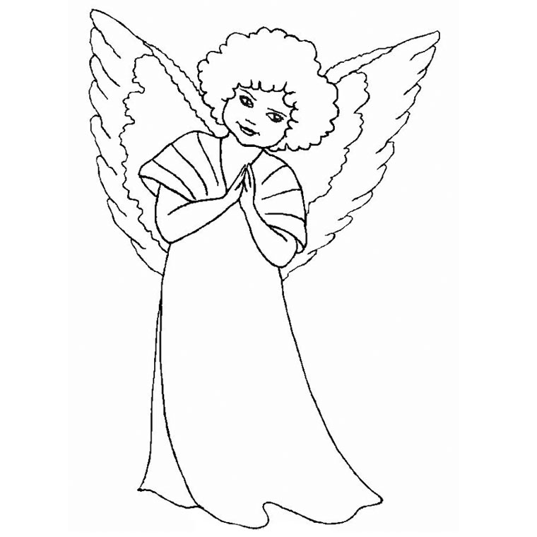 Dibujo para colorear: Angel (Personajes) #86305 - Dibujos para Colorear e Imprimir Gratis