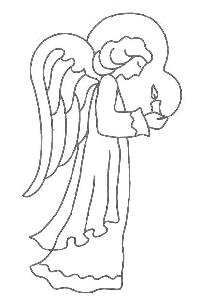 Dibujo para colorear: Angel (Personajes) #86420 - Dibujos para Colorear e Imprimir Gratis