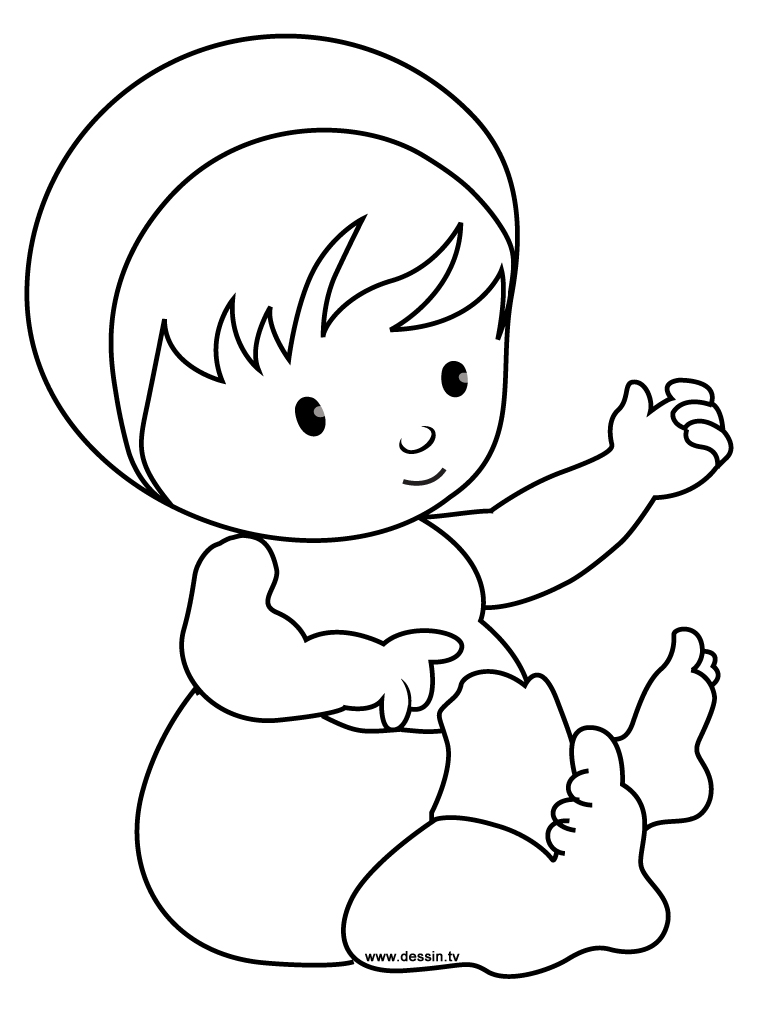 Dibujo para colorear: Bebé (Personajes) #86585 - Dibujos para Colorear e Imprimir Gratis