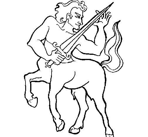 Dibujo para colorear: Centauro (Personajes) #149593 - Dibujos para Colorear e Imprimir Gratis