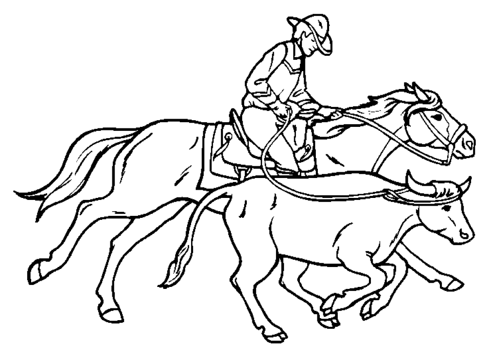 Dibujo para colorear: Cowboy (Personajes) #91427 - Dibujos para Colorear e Imprimir Gratis