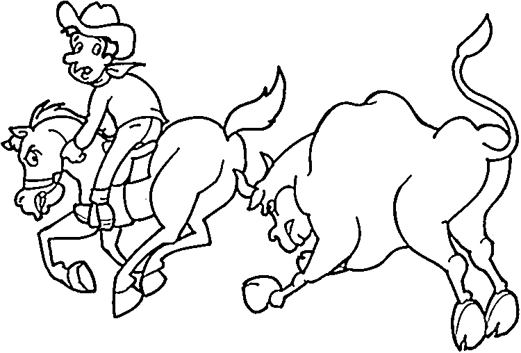Dibujo para colorear: Cowboy (Personajes) #91534 - Dibujos para Colorear e Imprimir Gratis