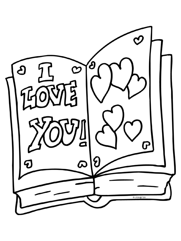 Dibujo para colorear: En amor (Personajes) #88520 - Dibujos para Colorear e Imprimir Gratis