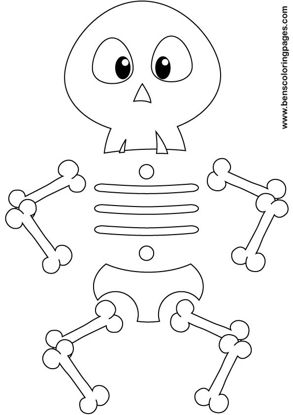 Dibujo para colorear: Esqueleto (Personajes) #147435 - Dibujos para Colorear e Imprimir Gratis