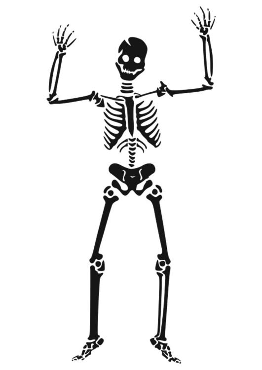 Dibujo para colorear: Esqueleto (Personajes) #147441 - Dibujos para Colorear e Imprimir Gratis