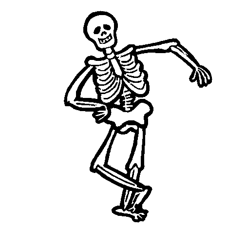 Dibujo para colorear: Esqueleto (Personajes) #147449 - Dibujos para Colorear e Imprimir Gratis