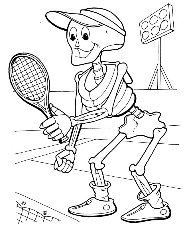 Dibujo para colorear: Esqueleto (Personajes) #147458 - Dibujos para Colorear e Imprimir Gratis
