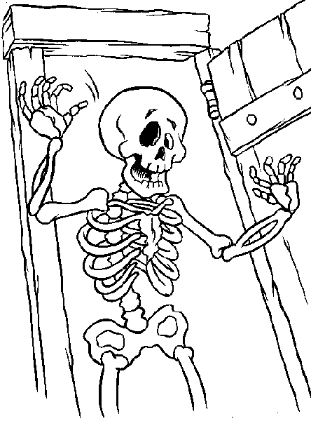 Dibujo para colorear: Esqueleto (Personajes) #147547 - Dibujos para Colorear e Imprimir Gratis