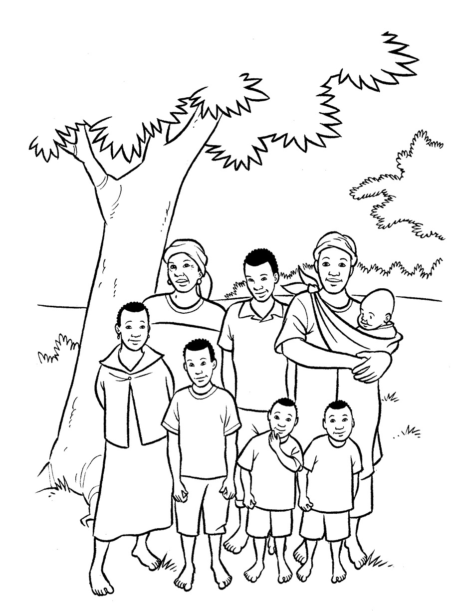 Dibujo para colorear: Familia (Personajes) #95087 - Dibujos para Colorear e Imprimir Gratis