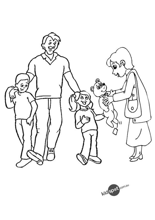 Dibujo para colorear: Familia (Personajes) #95091 - Dibujos para Colorear e Imprimir Gratis