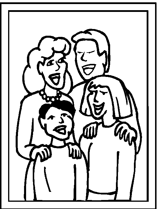 Dibujo para colorear: Familia (Personajes) #95094 - Dibujos para Colorear e Imprimir Gratis