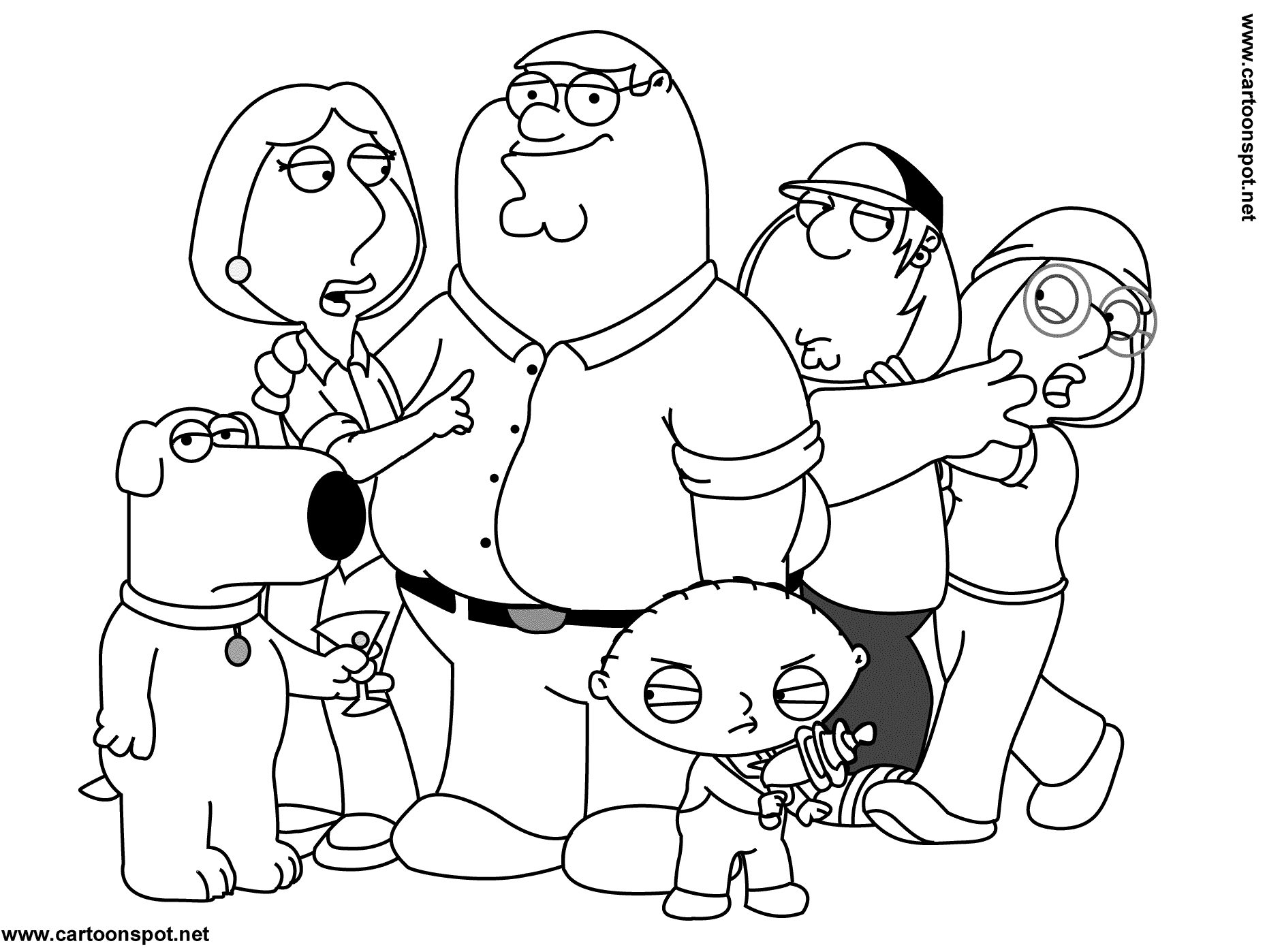 Dibujo para colorear: Familia (Personajes) #95105 - Dibujos para Colorear e Imprimir Gratis