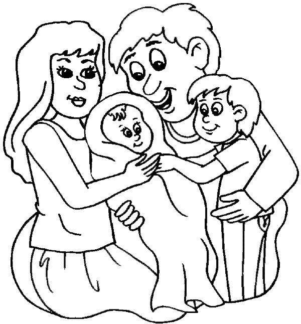 Dibujo para colorear: Familia (Personajes) #95117 - Dibujos para Colorear e Imprimir Gratis