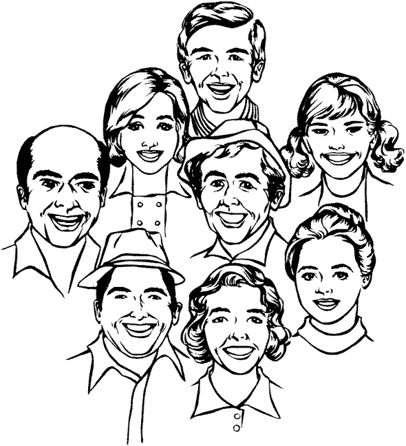 Dibujo para colorear: Familia (Personajes) #95118 - Dibujos para Colorear e Imprimir Gratis