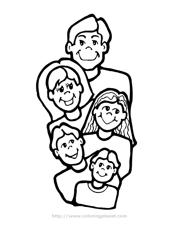 Dibujo para colorear: Familia (Personajes) #95143 - Dibujos para Colorear e Imprimir Gratis