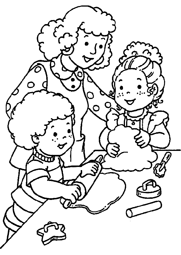 Dibujo para colorear: Familia (Personajes) #95207 - Dibujos para Colorear e Imprimir Gratis