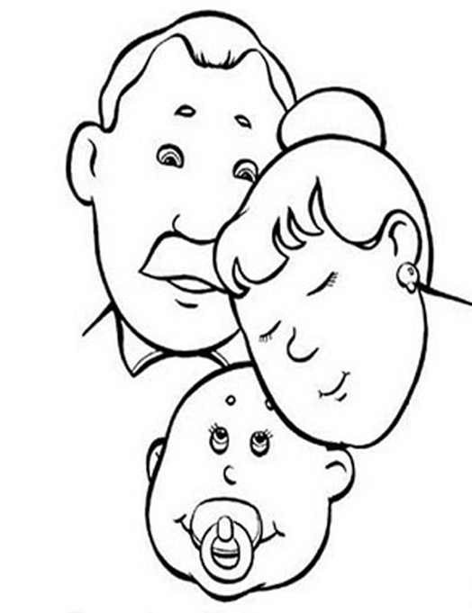 Dibujo para colorear: Familia (Personajes) #95222 - Dibujos para Colorear e Imprimir Gratis