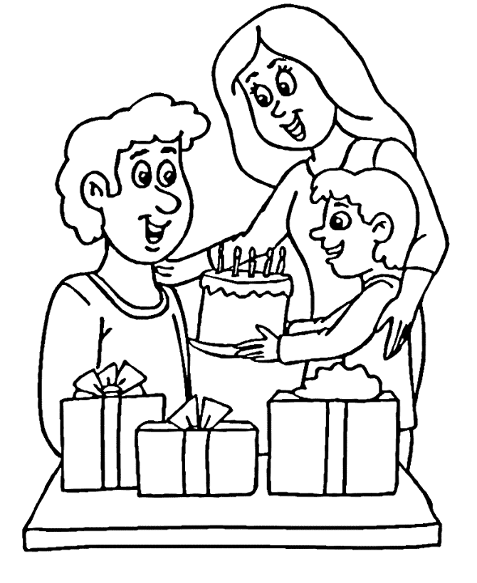 Dibujo para colorear: Familia (Personajes) #95349 - Dibujos para Colorear e Imprimir Gratis