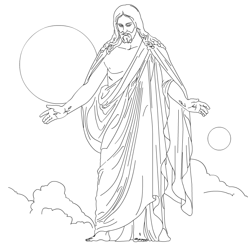 Dibujo para colorear: Jesús (Personajes) #98871 - Dibujos para Colorear e Imprimir Gratis