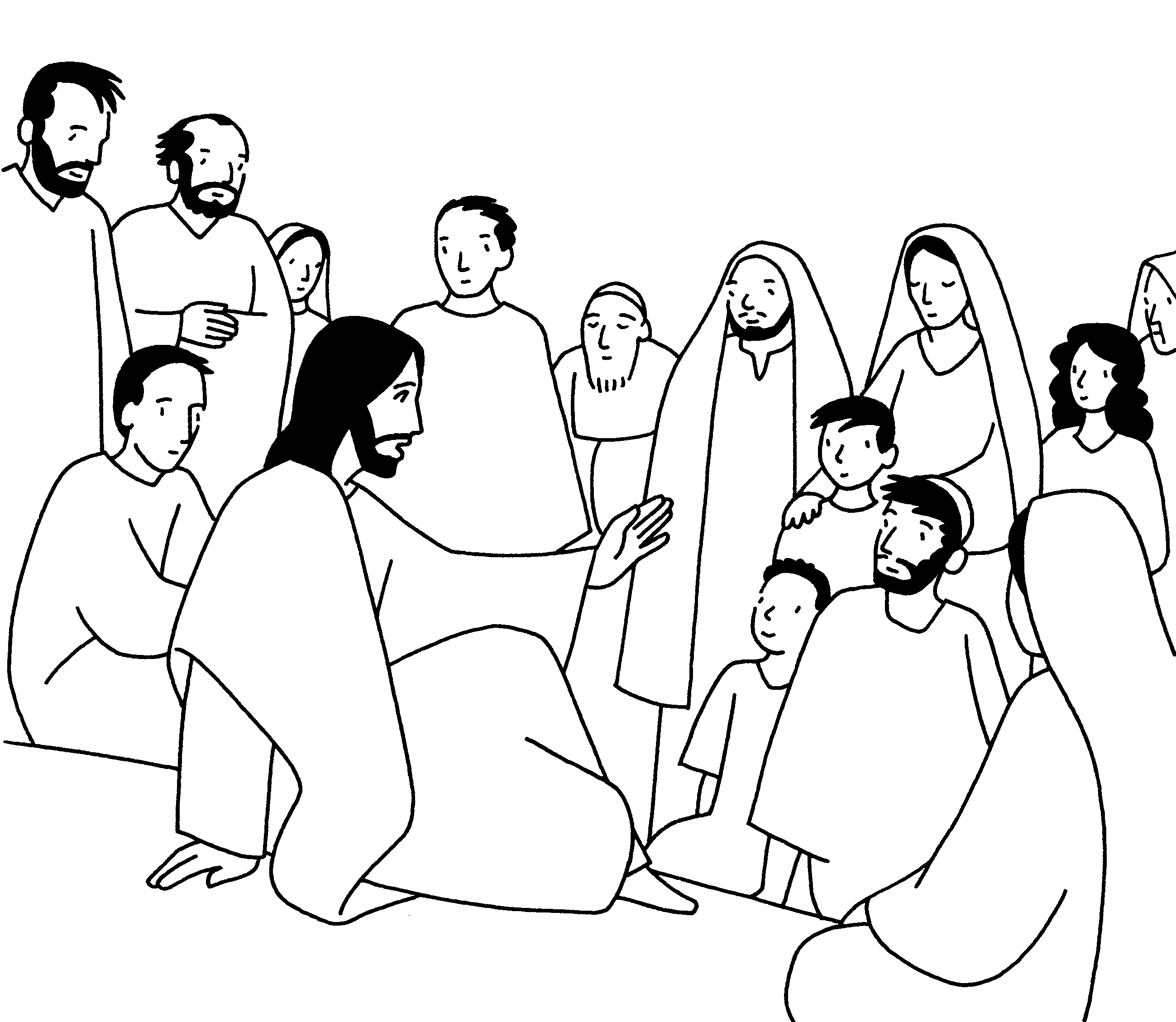 Dibujo para colorear: Jesús (Personajes) #98943 - Dibujos para Colorear e Imprimir Gratis