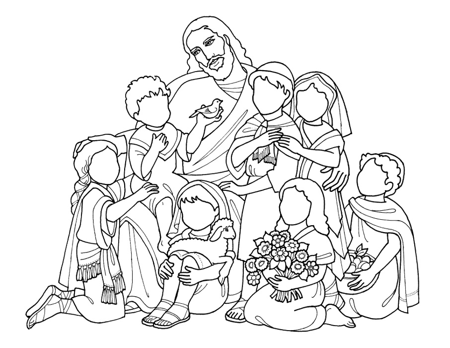 Dibujo para colorear: Jesús (Personajes) #98991 - Dibujos para Colorear e Imprimir Gratis
