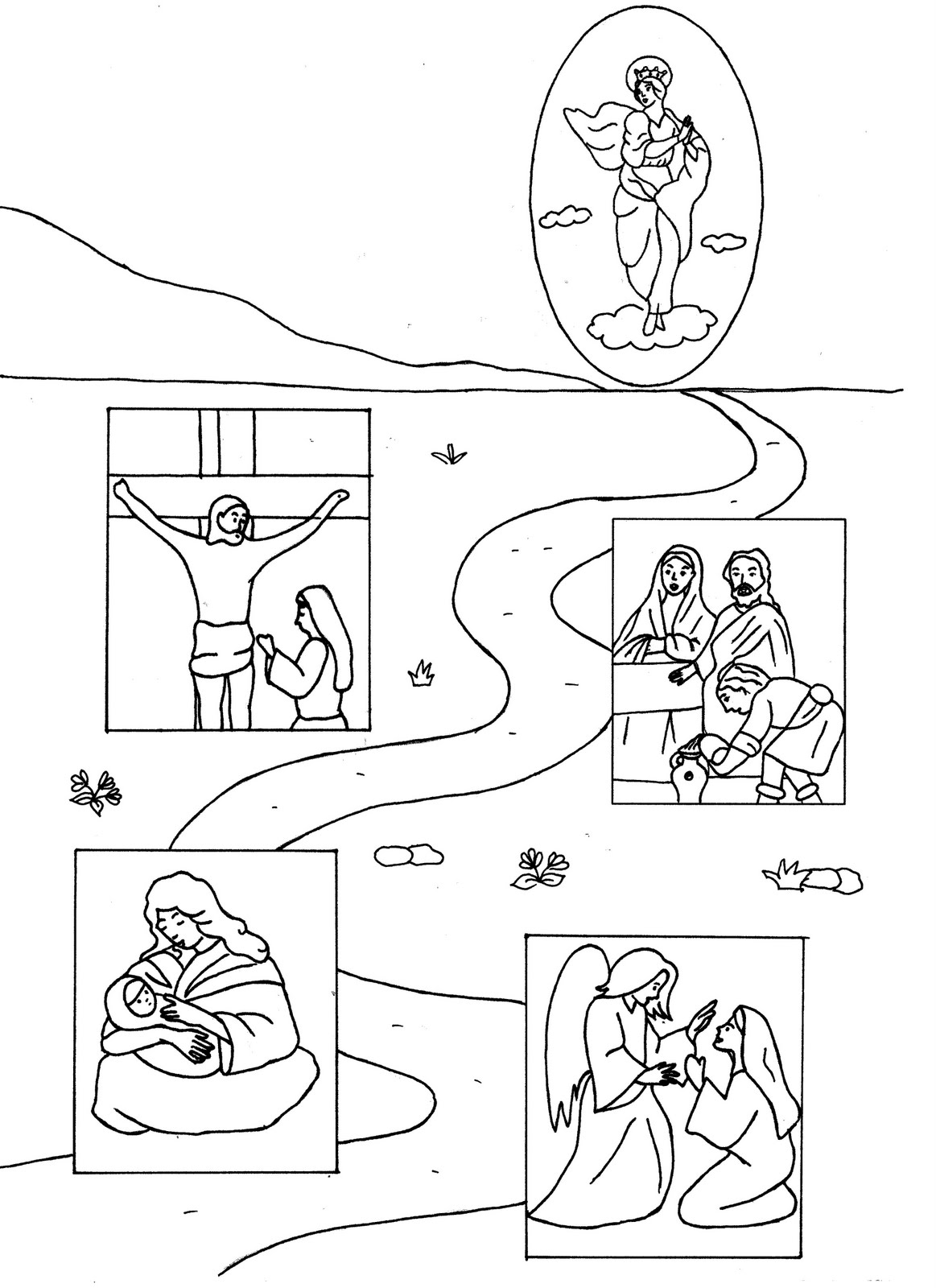 Dibujo para colorear: Jesús (Personajes) #99147 - Dibujos para Colorear e Imprimir Gratis