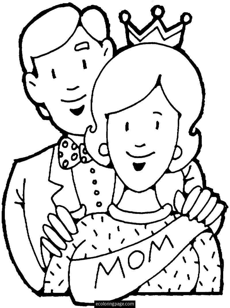 Dibujo para colorear: Mamá (Personajes) #101132 - Dibujos para Colorear e Imprimir Gratis