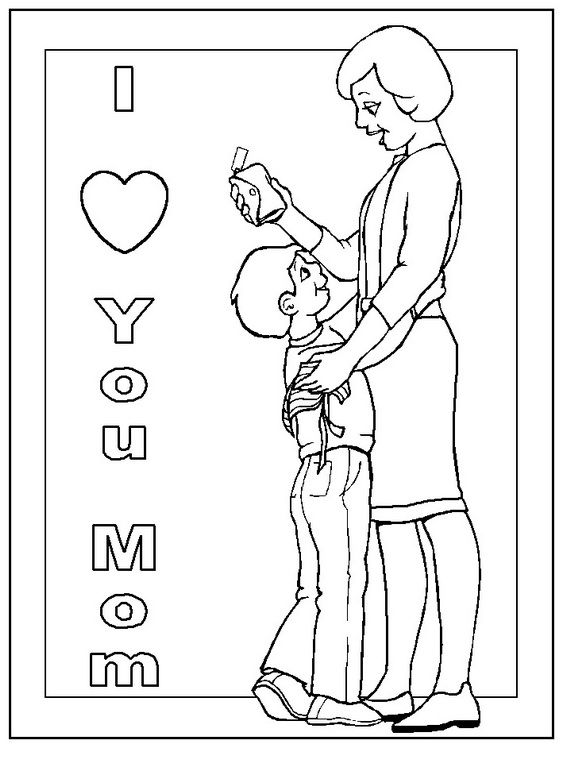 Dibujo para colorear: Mamá (Personajes) #101191 - Dibujos para Colorear e Imprimir Gratis