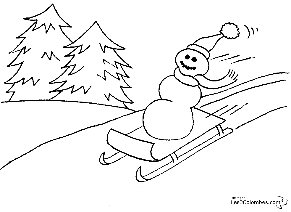 Dibujo para colorear: Muñeco de nieve (Personajes) #89189 - Dibujos para Colorear e Imprimir Gratis