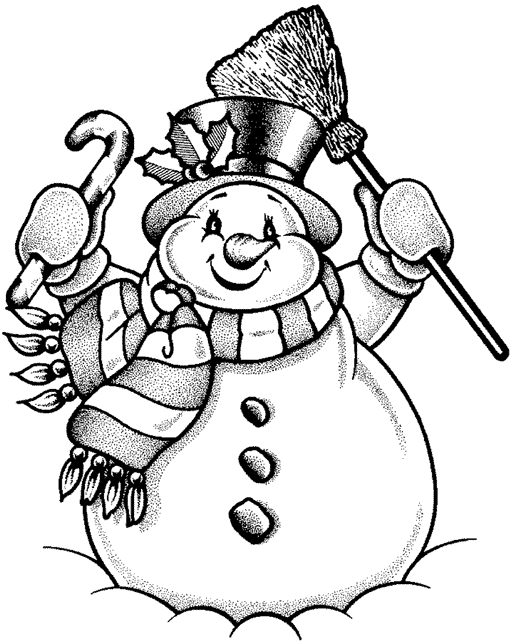 Dibujo para colorear: Muñeco de nieve (Personajes) #89196 - Dibujos para Colorear e Imprimir Gratis
