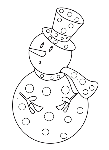 Dibujo para colorear: Muñeco de nieve (Personajes) #89209 - Dibujos para Colorear e Imprimir Gratis