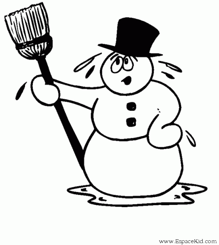 Dibujo para colorear: Muñeco de nieve (Personajes) #89229 - Dibujos para Colorear e Imprimir Gratis