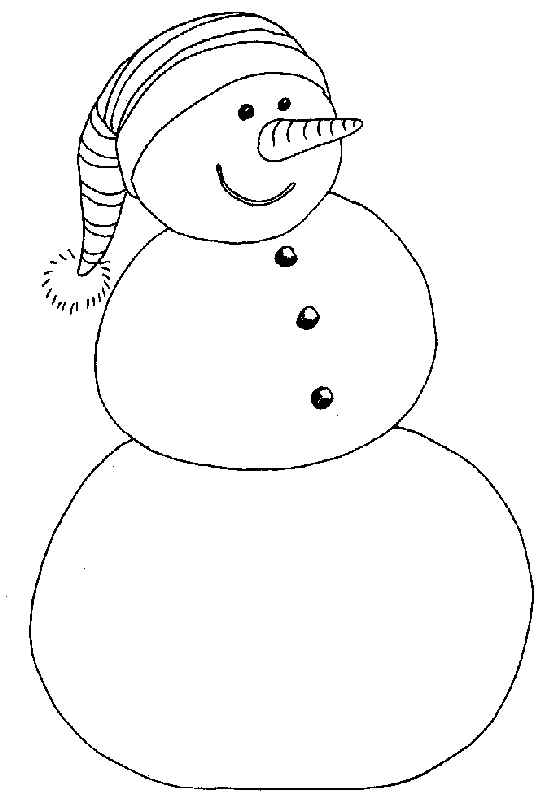 Dibujo para colorear: Muñeco de nieve (Personajes) #89254 - Dibujos para Colorear e Imprimir Gratis