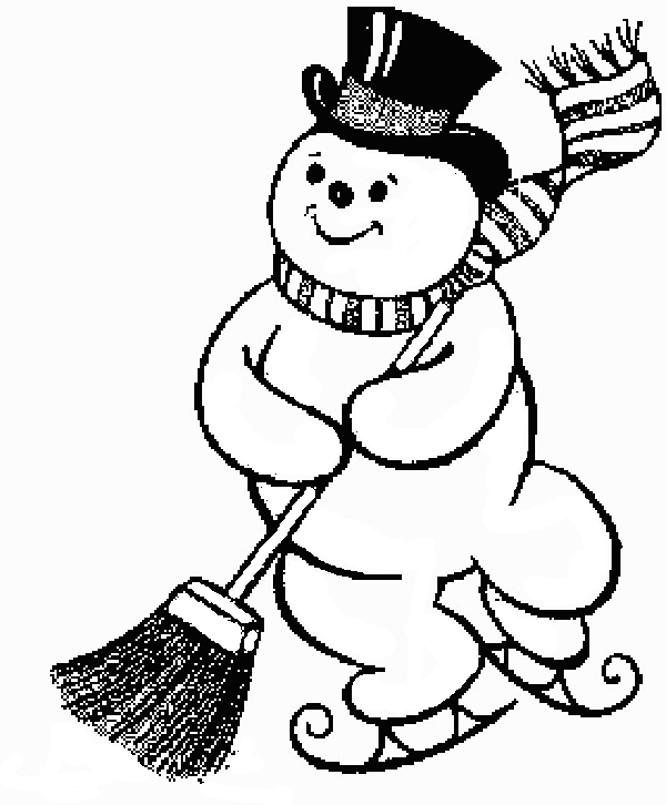 Dibujo para colorear: Muñeco de nieve (Personajes) #89257 - Dibujos para Colorear e Imprimir Gratis