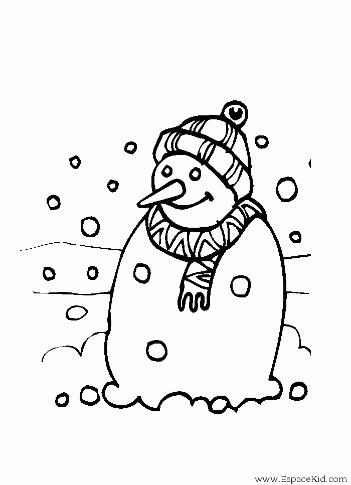 Dibujo para colorear: Muñeco de nieve (Personajes) #89294 - Dibujos para Colorear e Imprimir Gratis