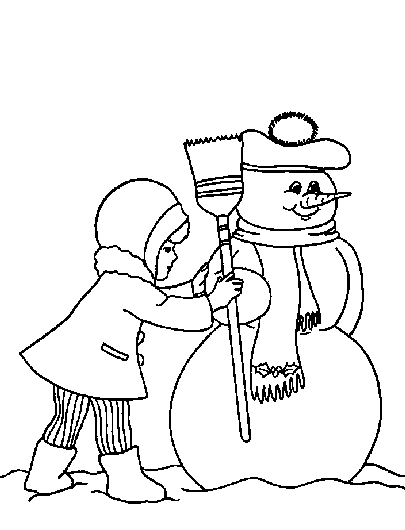 Dibujo para colorear: Muñeco de nieve (Personajes) #89417 - Dibujos para Colorear e Imprimir Gratis