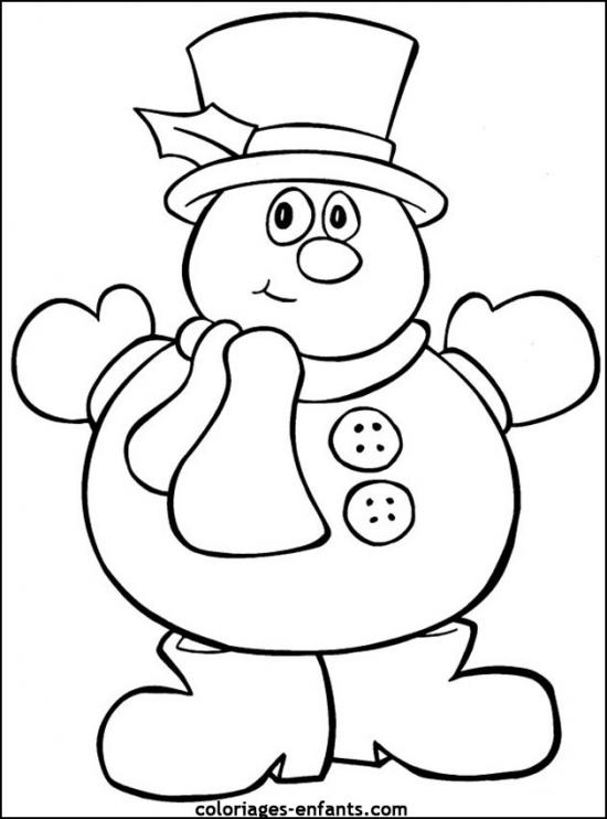 Dibujo para colorear: Muñeco de nieve (Personajes) #89455 - Dibujos para Colorear e Imprimir Gratis