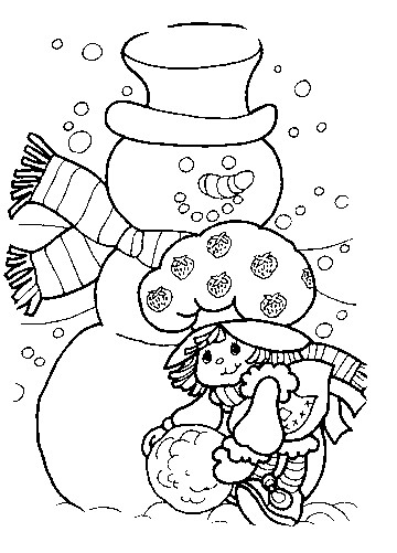 Dibujo para colorear: Muñeco de nieve (Personajes) #89466 - Dibujos para Colorear e Imprimir Gratis