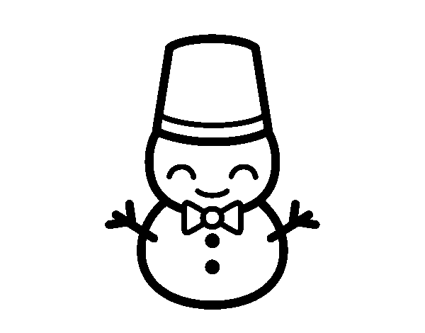 Dibujo para colorear: Muñeco de nieve (Personajes) #89489 - Dibujos para Colorear e Imprimir Gratis