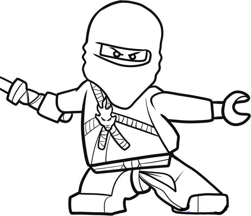 Dibujo para colorear: Ninja (Personajes) #147913 - Dibujos para Colorear e Imprimir Gratis