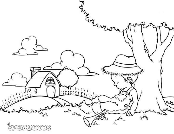Dibujo para colorear: Niño (Personajes) #97357 - Dibujos para Colorear e Imprimir Gratis