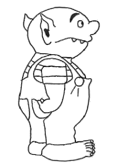 Dibujo para colorear: Ogro (Personajes) #102792 - Dibujos para Colorear e Imprimir Gratis