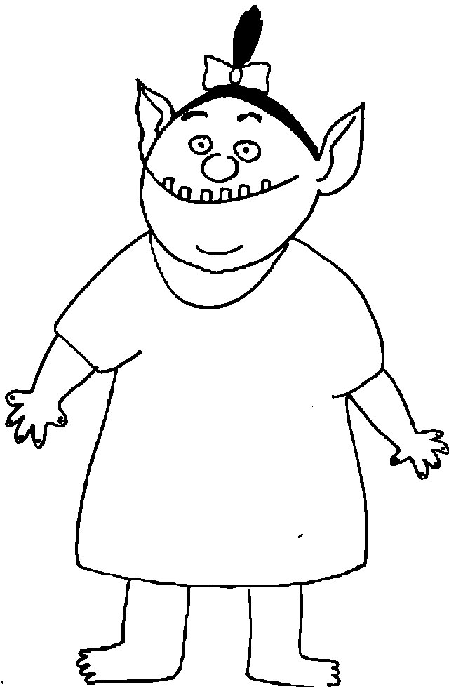 Dibujo para colorear: Ogro (Personajes) #102797 - Dibujos para Colorear e Imprimir Gratis