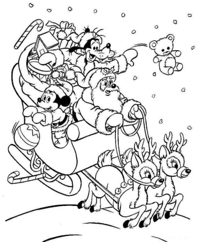 Dibujo para colorear: Papá Noel (Personajes) #104670 - Dibujos para Colorear e Imprimir Gratis